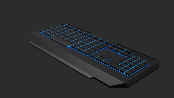 3D model Lowpoly Gaming Keyboard - TurboSquid 1732815