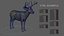 3D DEER ANIMATED XGEN-CORE model