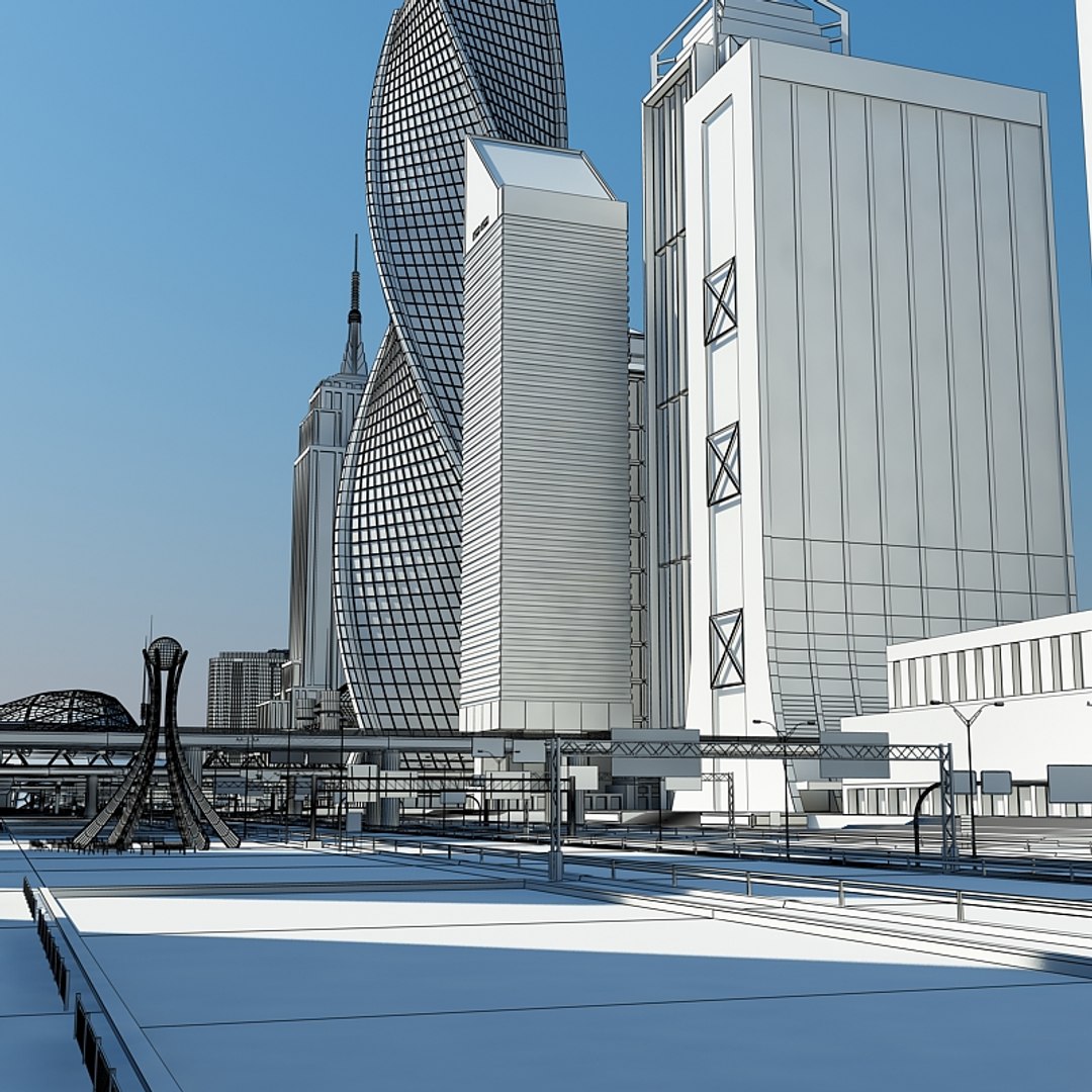 Definition Cityscape 3d Model
