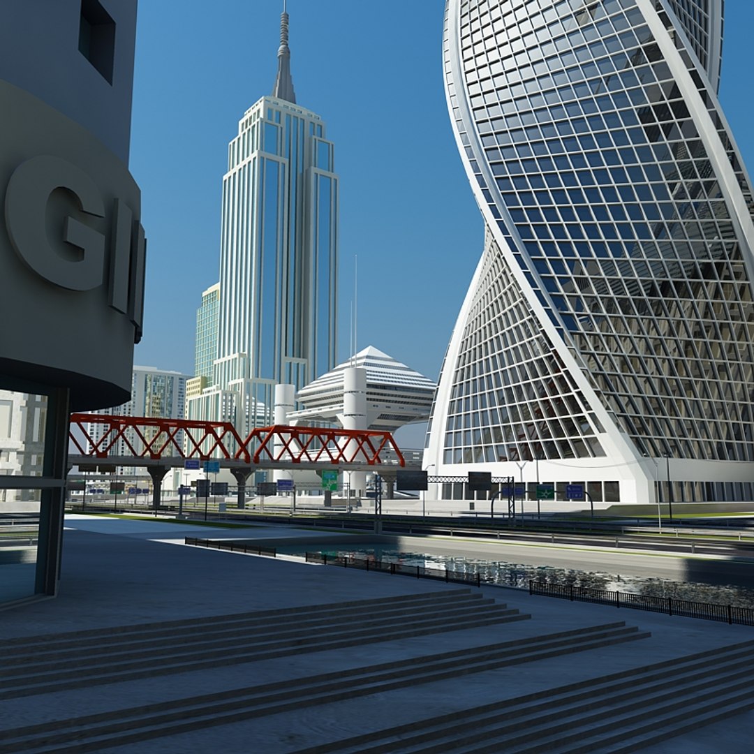 Definition Cityscape 3d Model