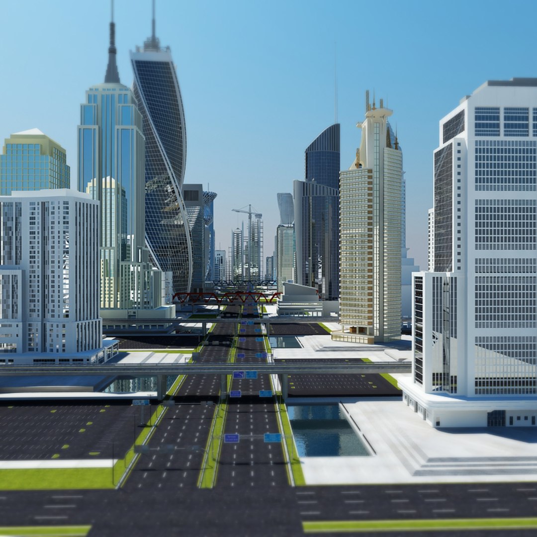 Definition Cityscape 3d Model