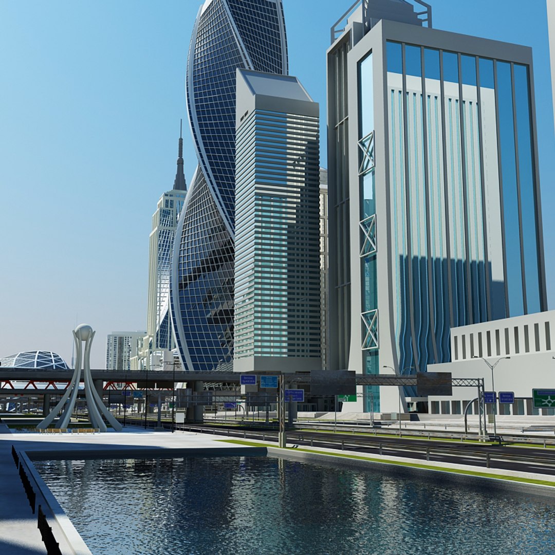 Definition Cityscape 3d Model