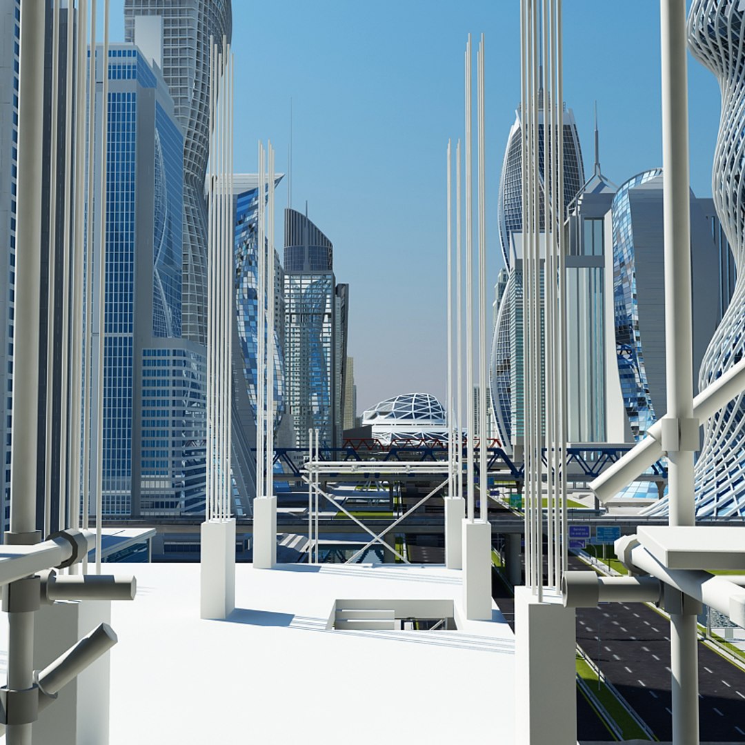 Definition Cityscape 3d Model