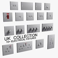 UK Electric Fixtures Collection Classic White