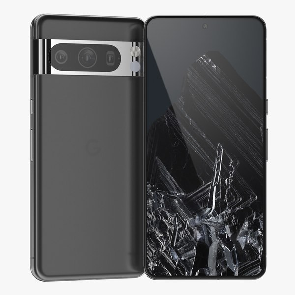 3D Google Pixel 8 Pro Obsidian Black