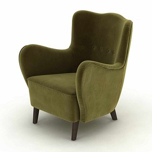 chair lounge mohair model