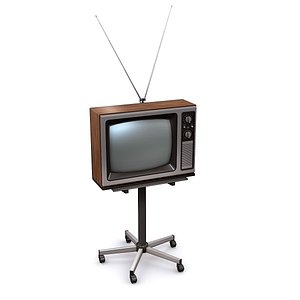 3D vintage television