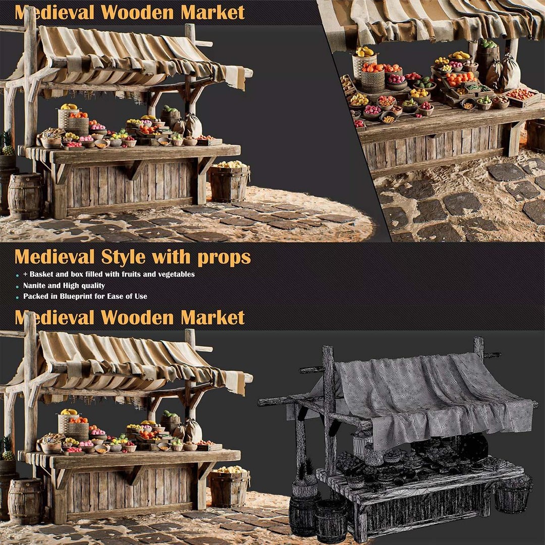 Medieval Wooden Market Pack  Set 5 With Props 3D model https://p.turbosquid.com/ts-thumb/2S/zfcY4n/rM/00/jpg/1765954036/1920x1080/fit_q87/ca404c9235652a058ef91775a2e984351315a6ca/00.jpg