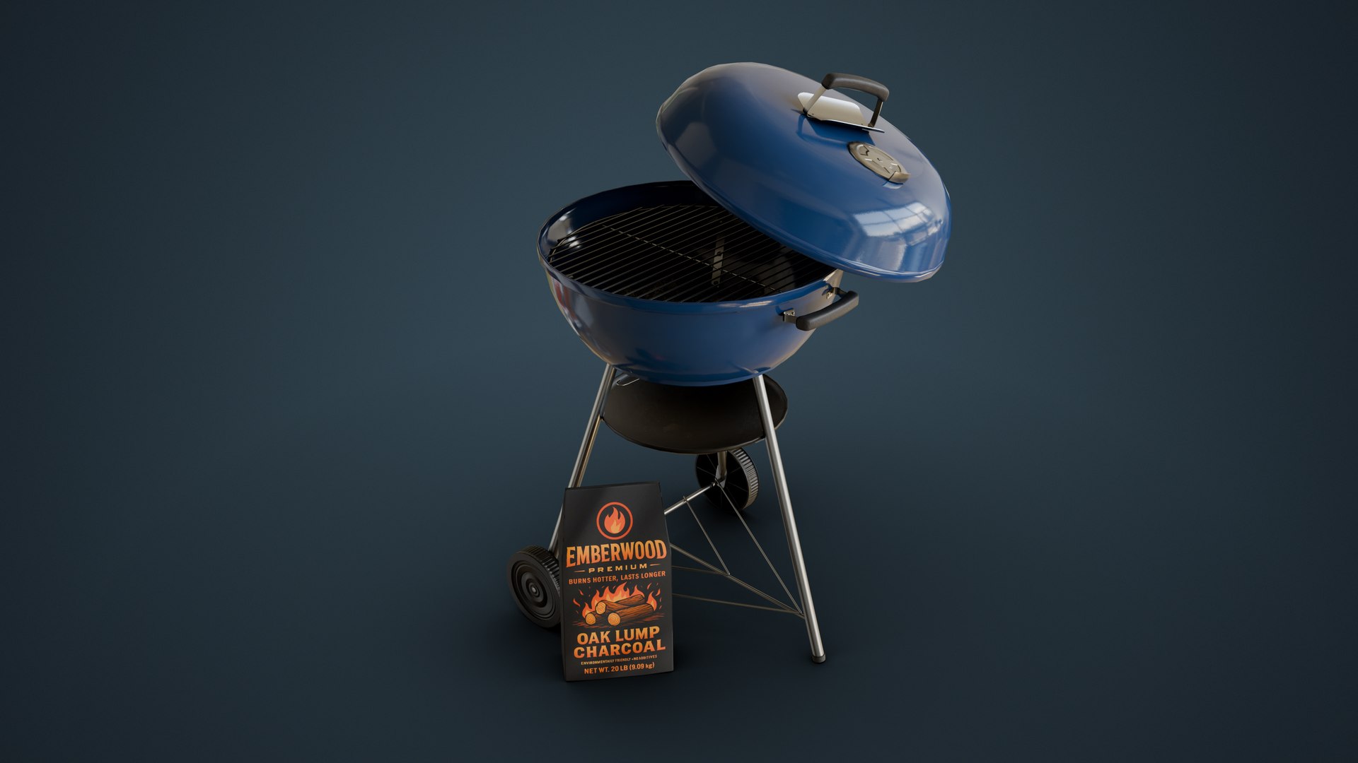 3D charcoal grill model https://p.turbosquid.com/ts-thumb/2T/0pHMo4/7f/render_0011/jpg/1756499974/1920x1080/fit_q87/61b9f45fb1affe78d88a3368c207ef69334d631b/render_0011.jpg