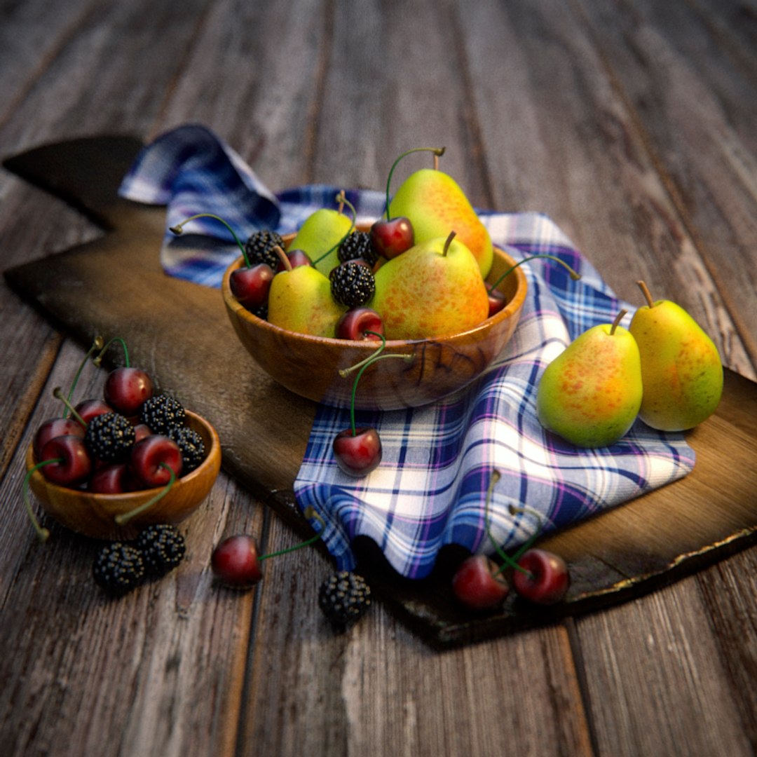 fruits 3d model