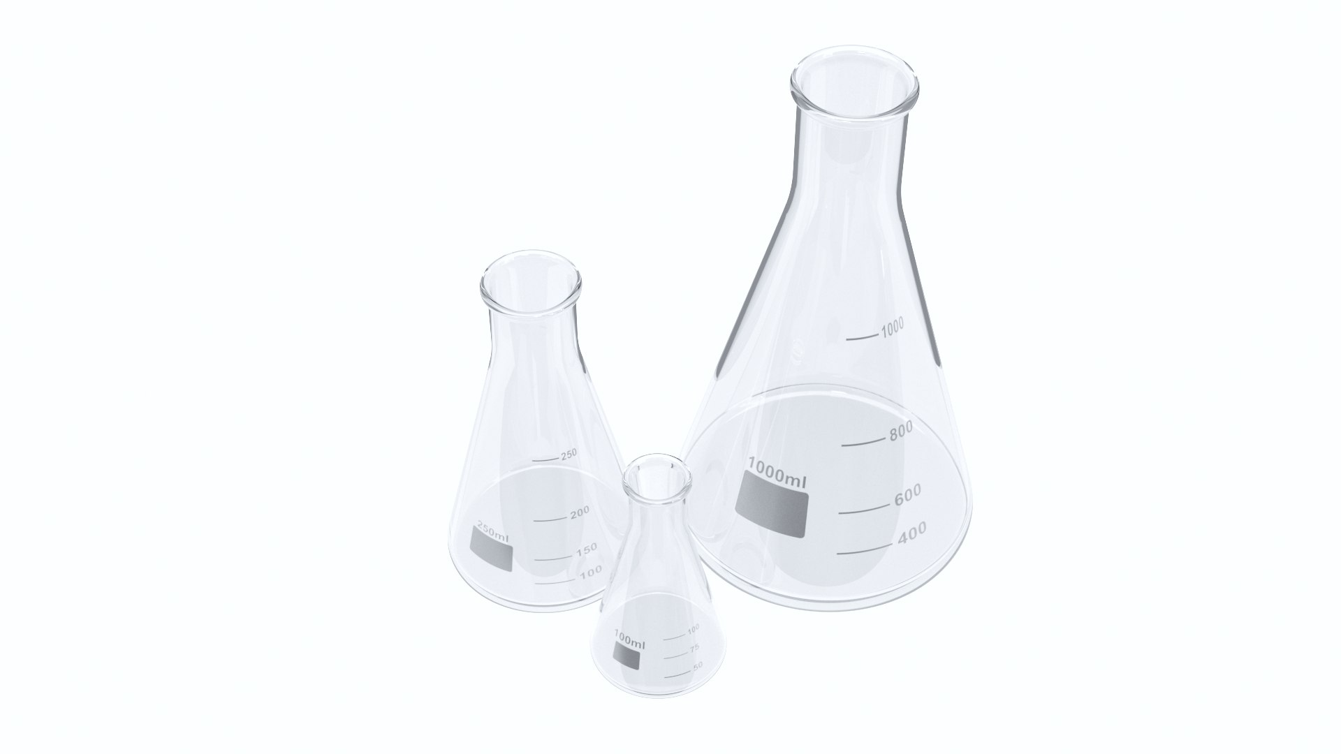 Erlenmeyer Flasks Model TurboSquid 1548562