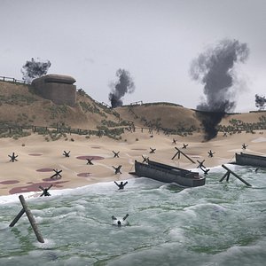 Normandy Beach WW2