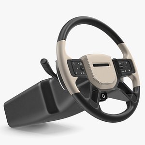 Multifunction Steering Wheel with Control Panel