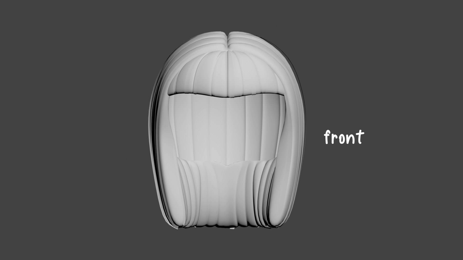 3D Short Hair Bangs TurboSquid 1956830