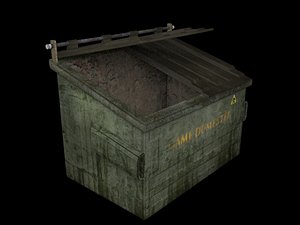 dumpster prop gaming 3d model