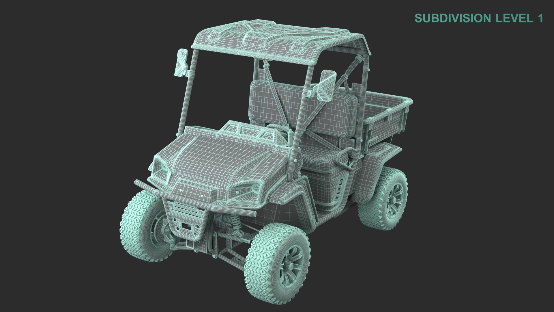 3D Electric UTV Model - TurboSquid 1895135