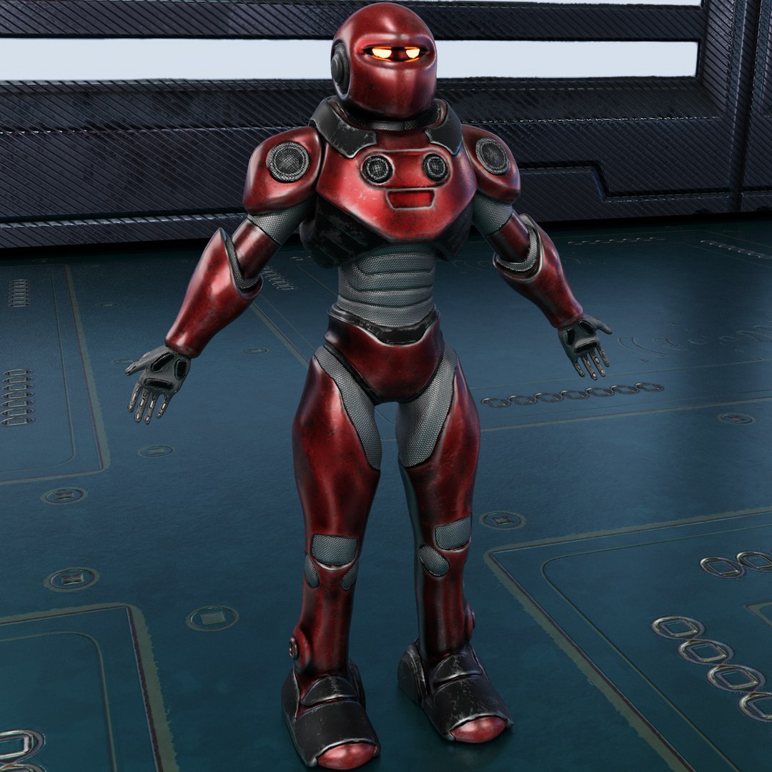 Robot Guard Sci fi Character Futuristic Rigged Animation Game 3D model https://p.turbosquid.com/ts-thumb/2T/HCRLlD/HZ/r1/png/1694525993/1920x1080/fit_q87/6c2dc9153cbef140d9fdd470c292323662f9d24e/r1.jpg