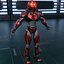 Robot Guard Sci fi Personaggio Futuristico Gioco di animazione truccato