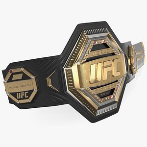 3D model ufc champion belt