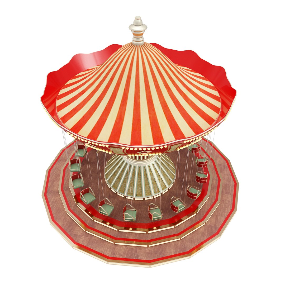 Funfair Swing 3D Model - TurboSquid 1453470