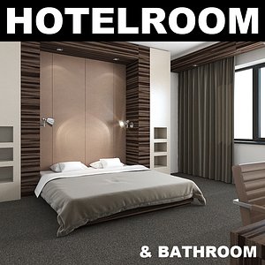 3ds max hotelroom bedroom