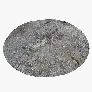 3D Gravel Ground 02 - 3D photogrammetry model scan of gravel and sand area