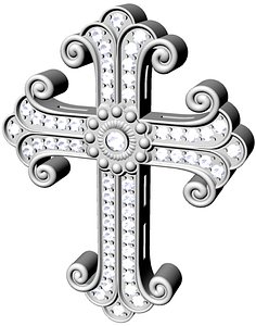 3D jewelry cross model