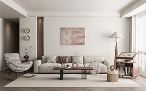 Modern living room model