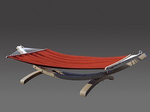 wooden hammock 3d max