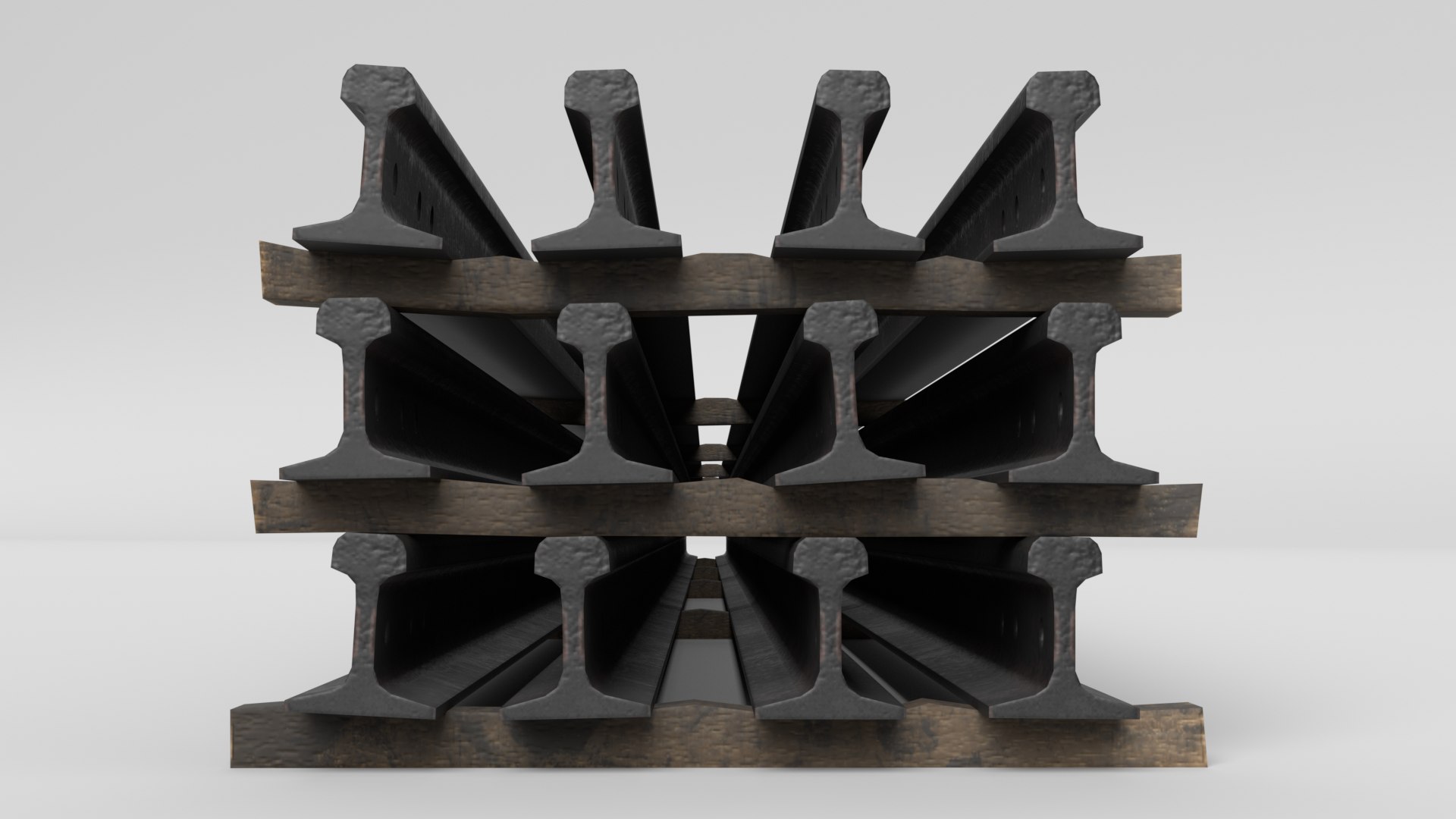 3D Stacked Rails P65 - TurboSquid 1923862