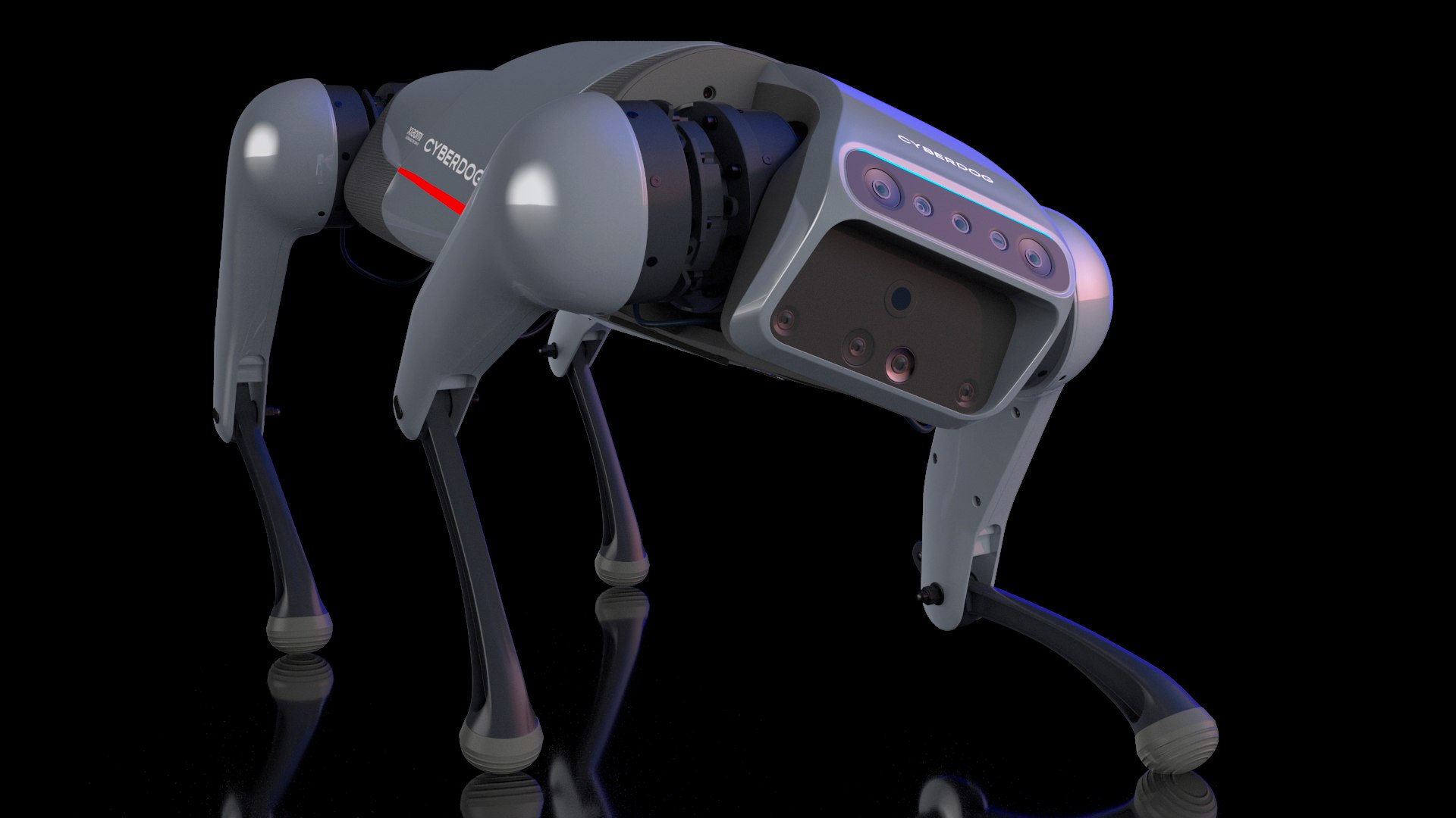 Xiaomi Cyberdog Rigged 3D model preview