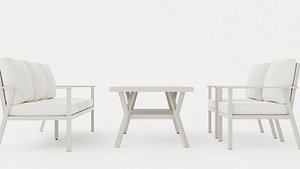 3D Samvaro Sofa Set model
