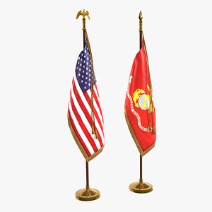 united states flag pack 3d x