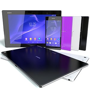 sony xperia z 2 3d model