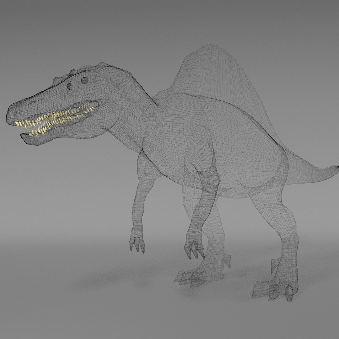 3d model spinosaurus rigged