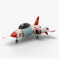 Retro Space Ship - 1950s Rocket Fighter