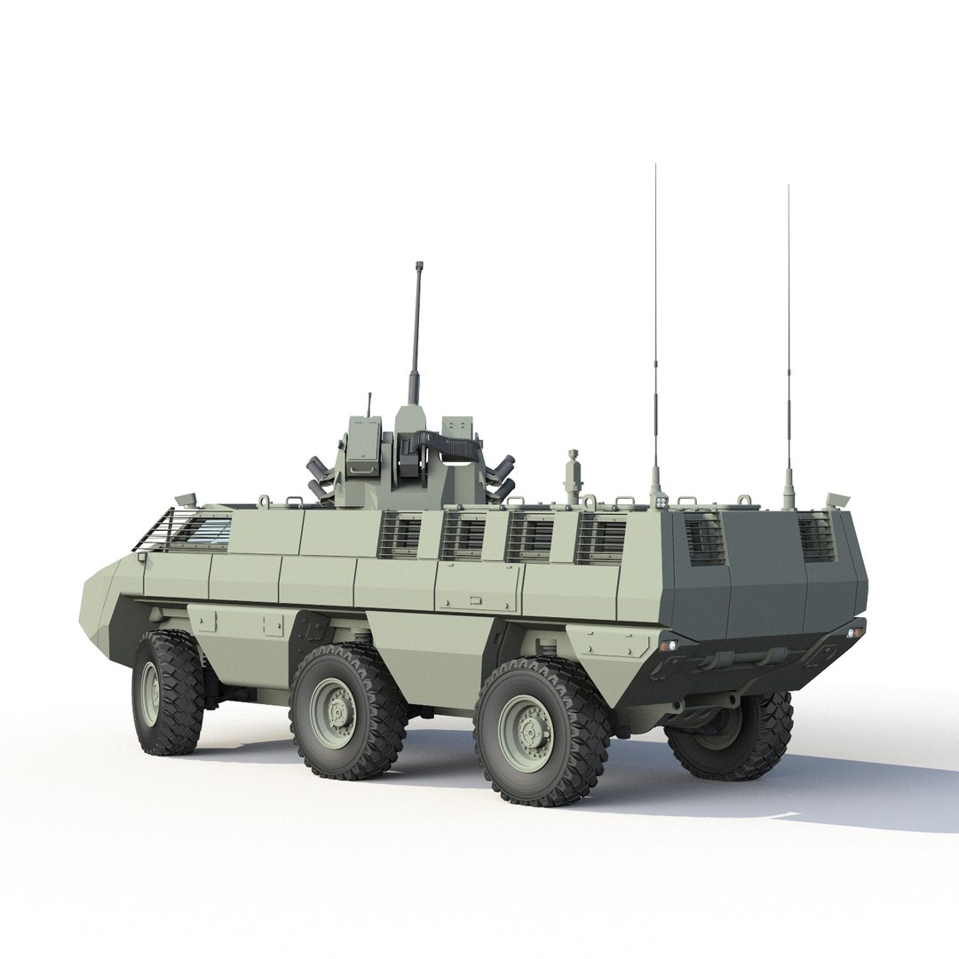 3d mbombe fighting vehicle model