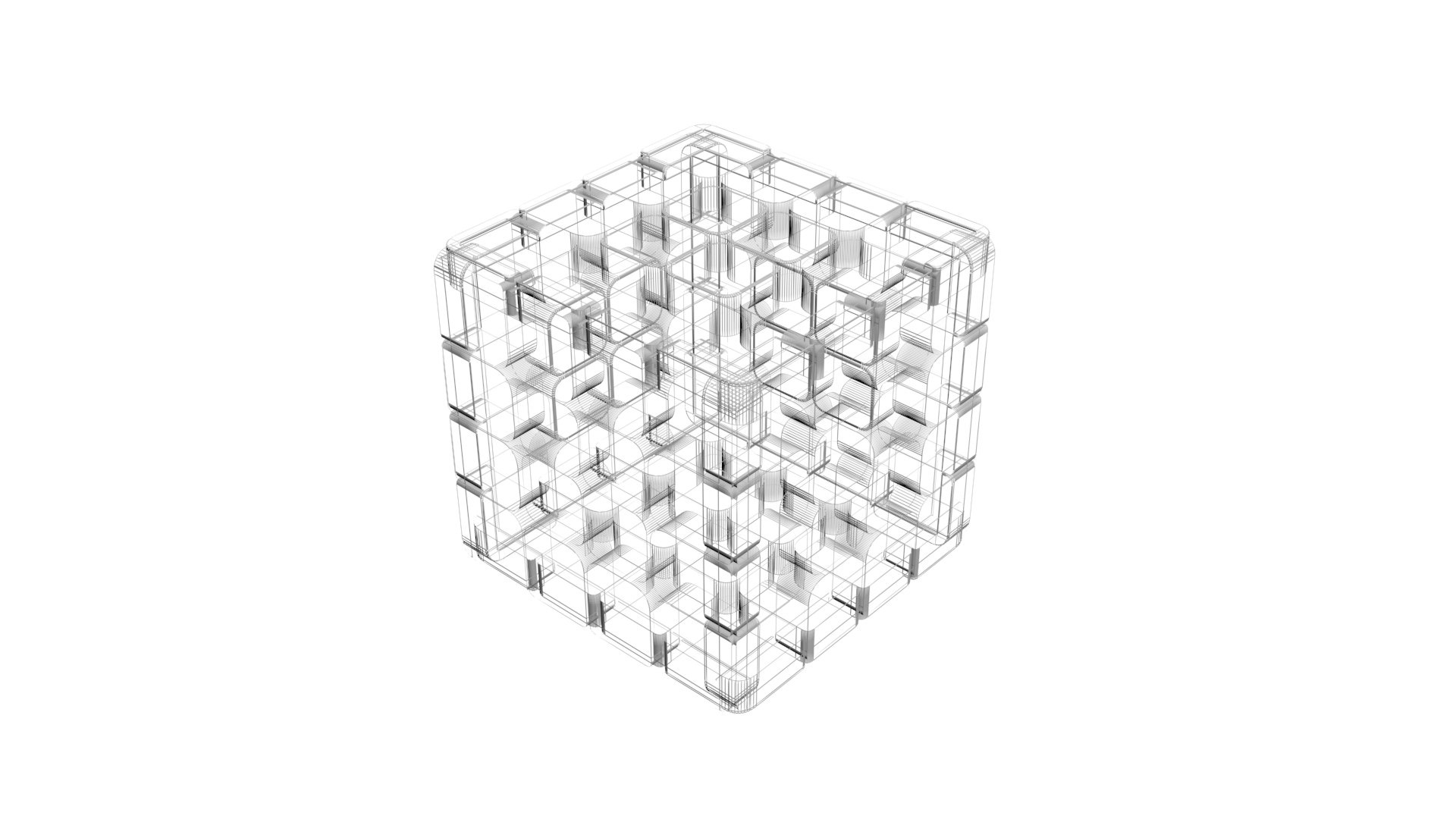Checker Cube 3D Model - TurboSquid 1747214
