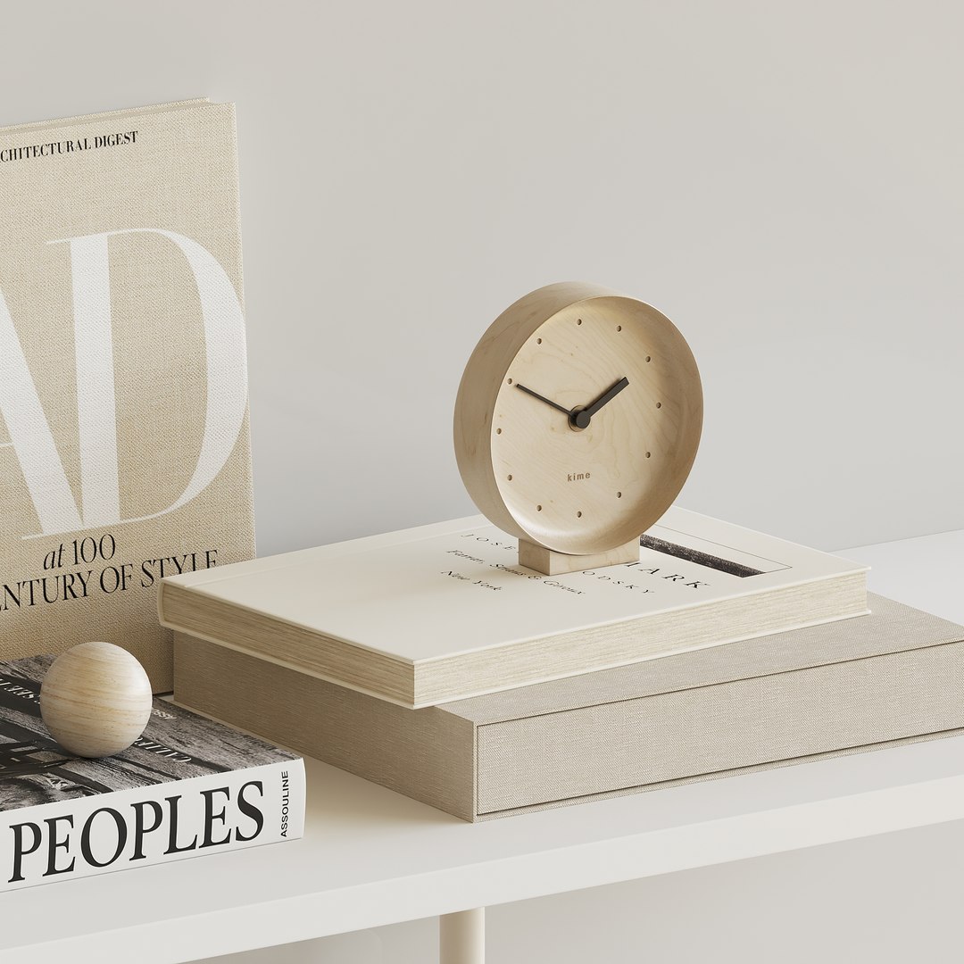 Decorative Beige Set Model - TurboSquid 1723646