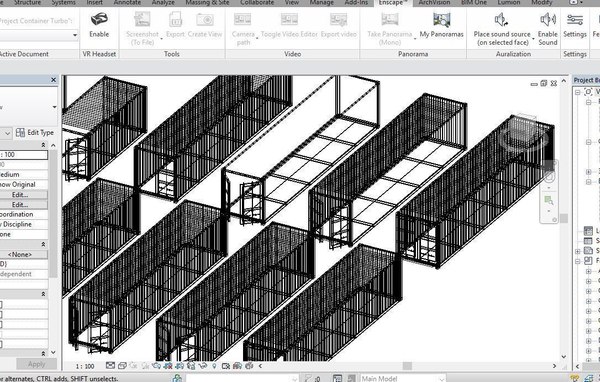 modèle 3D de Conteneur de la famille Revit, norme ISO 20 'et 40 ...