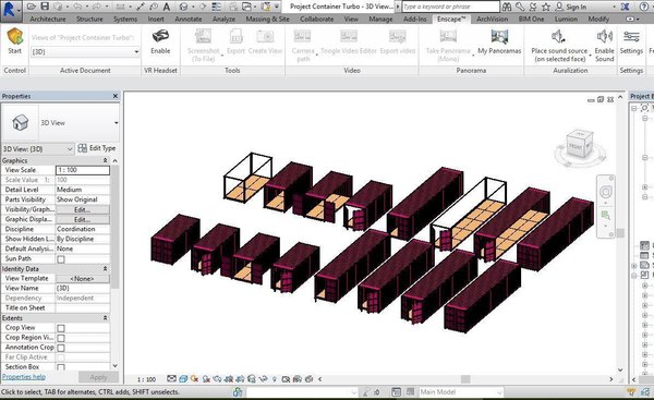 modelo 3d Revit Family Container Standard ISO 20 'y 40' - TurboSquid ...