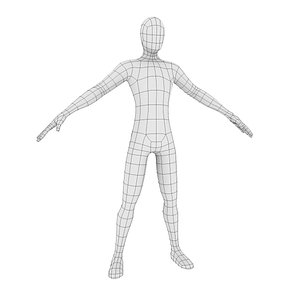 Low-Poly Male Base Mesh