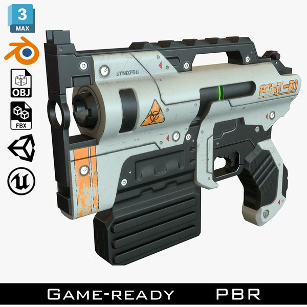 modelo 3d Pistola de ciencia ficción - TurboSquid 1003504