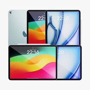 iPad Air 11 inch Blue M2 2024 3D model