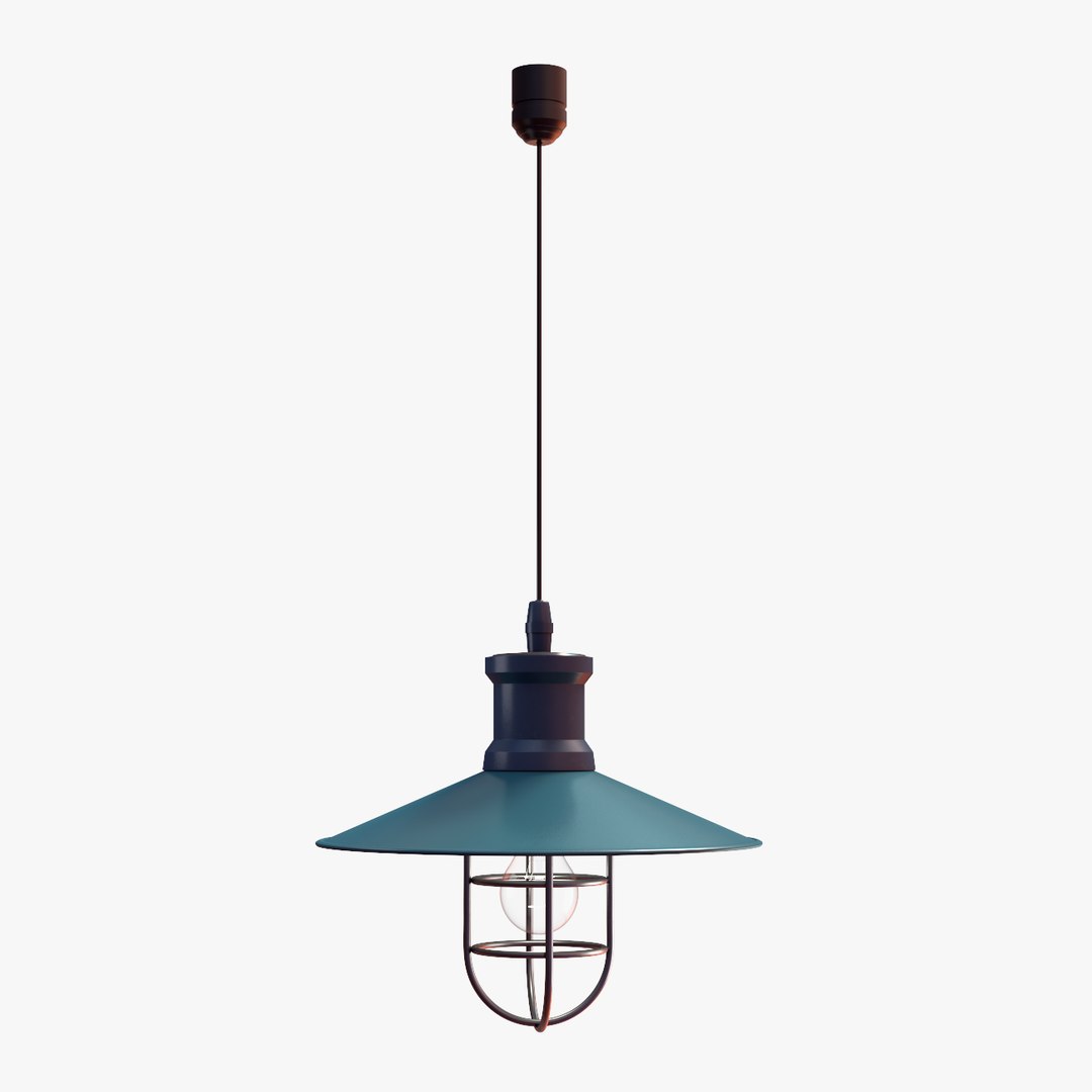 Industrial Pendant Lamp 3D Model TurboSquid 1201348   07 