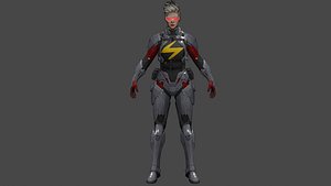 Captain Marvel Secret Wars 3D model