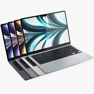 3D Apple MacBook Air All Color 2022 M2 Chip