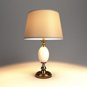 table lamp lights v-ray 3D model