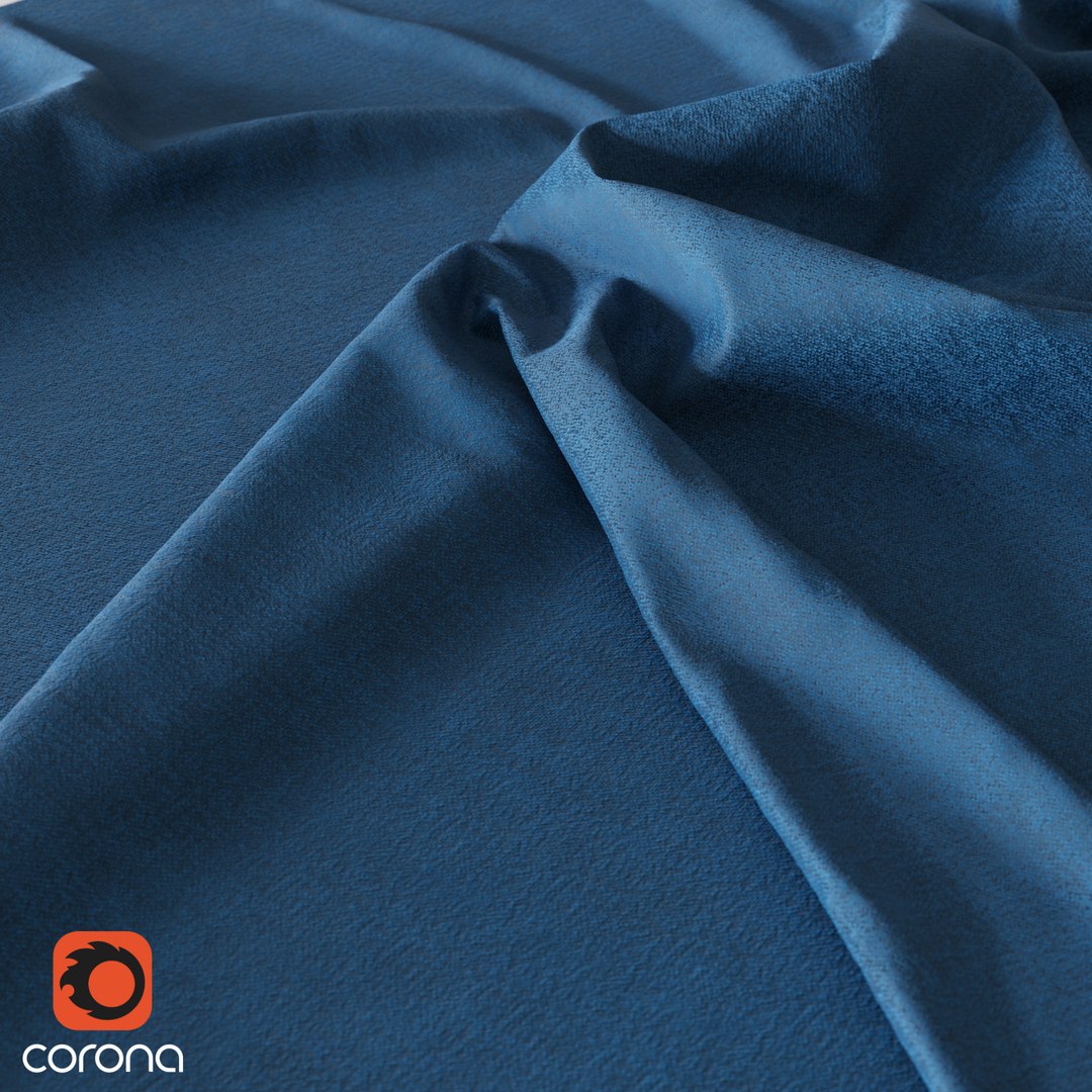 3D Model Fabric California Blue 4k - TurboSquid 2236045