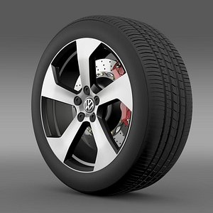 3d model volkswagen golf gti